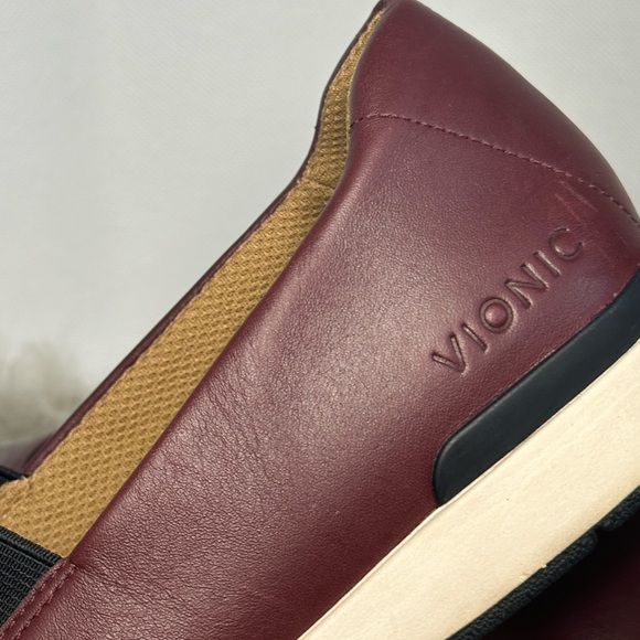 Vionic Women Shoes Cosmic Cameo Arch Support Slip On Wine Burgundy Size 7.5 - Picture 4 of 5